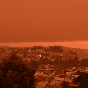 Red sky of San Francisco